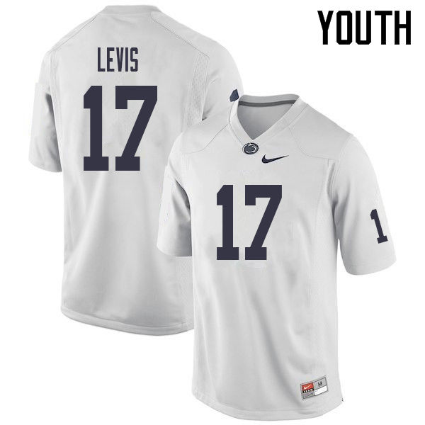 NCAA Nike Youth Penn State Nittany Lions Will Levis #17 College Football Authentic White Stitched Jersey FPP7898TK